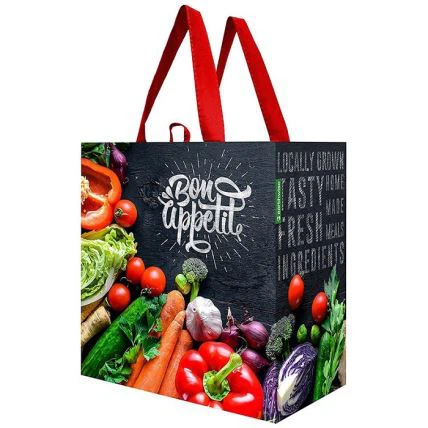 Propagačná taška potlačená v supermarkete
